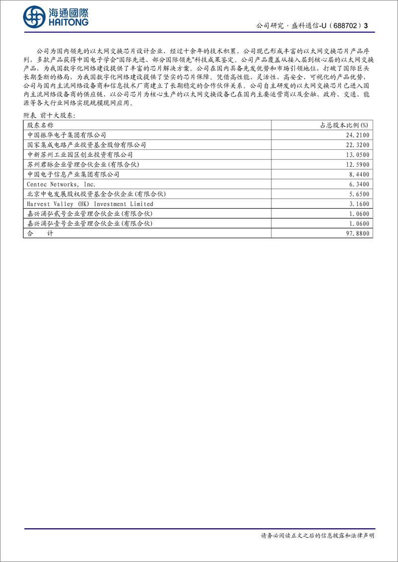 《盛科通信-U(688702)公司研究报告：毛利率延续优异表现，期待新品放量-241113-海通国际-13页》 - 第3页预览图