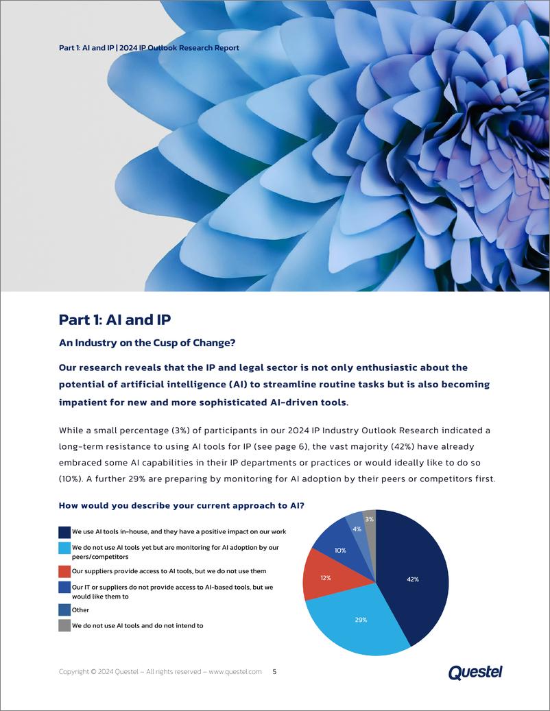 《Questel：2024拨开迷雾洞悉本质：技术革新如何重塑知识产权领域研究报告（英文版）》 - 第5页预览图