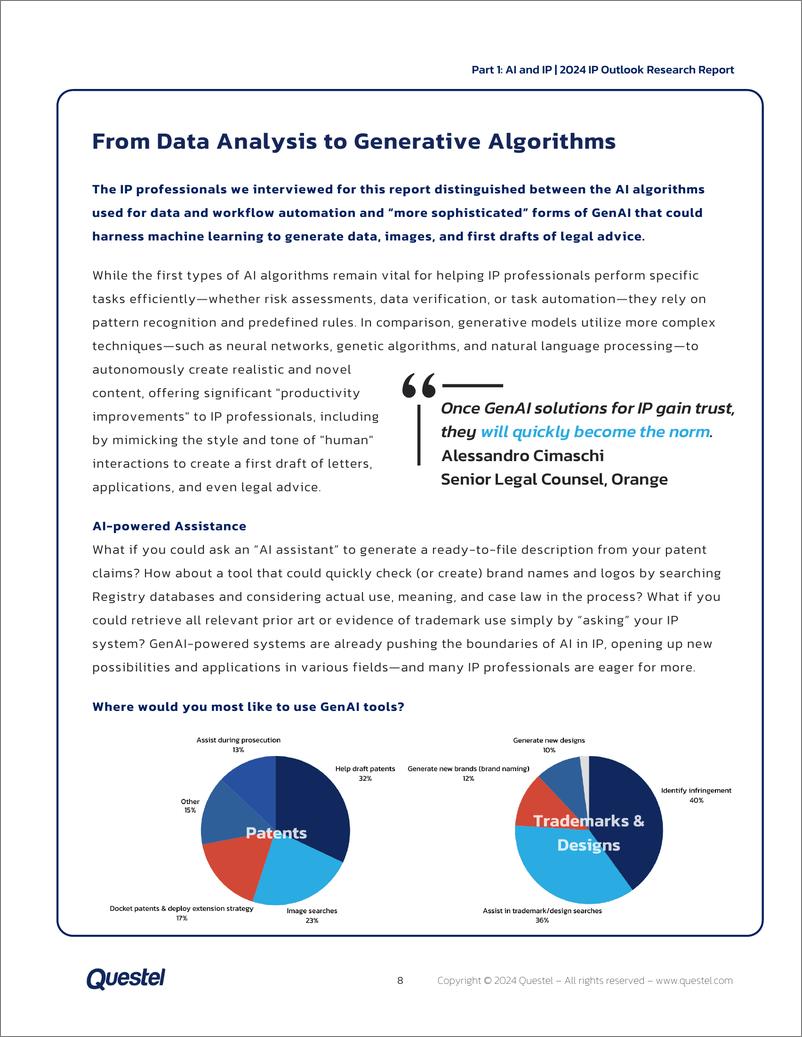 《Questel：2024拨开迷雾洞悉本质：技术革新如何重塑知识产权领域研究报告（英文版）》 - 第8页预览图