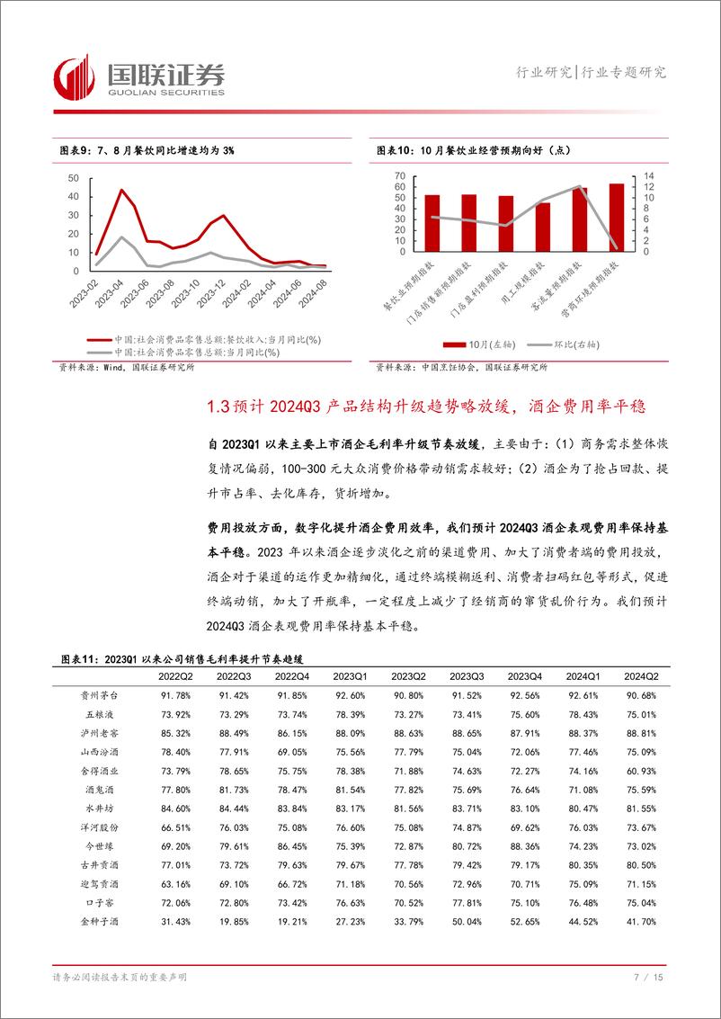 《食品饮料行业专题研究：24Q3酒类前瞻，白酒集中度提升，啤酒成本红利延续-241015-国联证券-16页》 - 第8页预览图