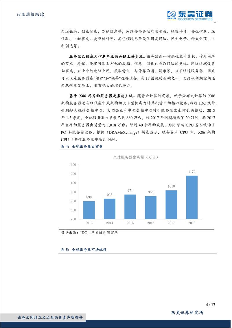 《计算机应用行业：本土服务器竞争格局盘点-20191215-东吴证券-17页》 - 第5页预览图