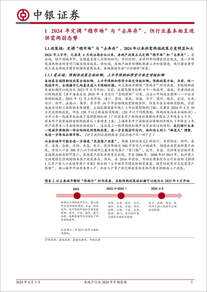 《房地产行业2024年中期策略：下半年地产空间在哪？-240803-中银证券-36页》 - 第6页预览图