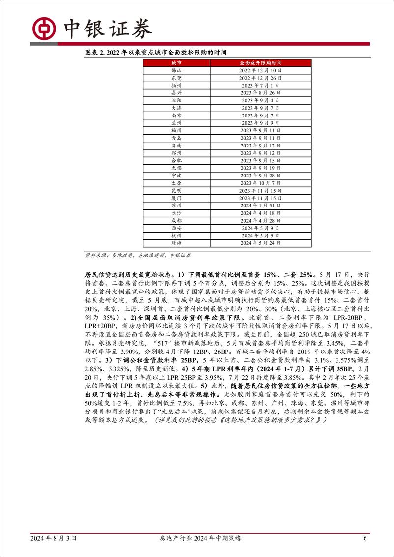 《房地产行业2024年中期策略：下半年地产空间在哪？-240803-中银证券-36页》 - 第7页预览图