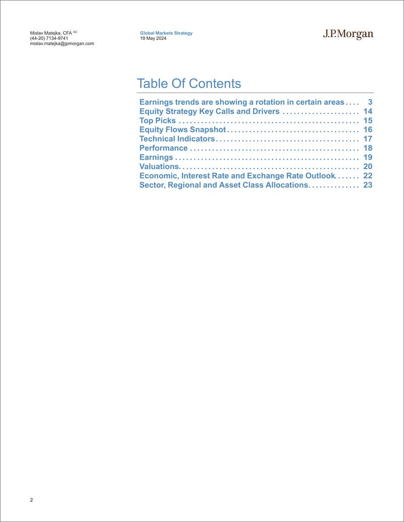 《JPMorgan-Equity Strategy Earnings trends are showing a rotation in ce...-108300076》 - 第2页预览图