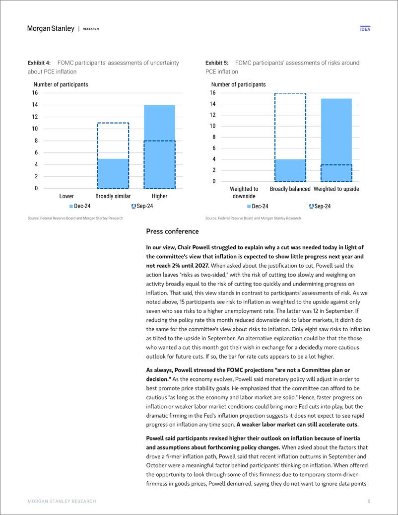 《Morgan Stanley Fixed-US Economics  Global Macro Strategy FOMC Reaction Policy ...-112282215》 - 第5页预览图