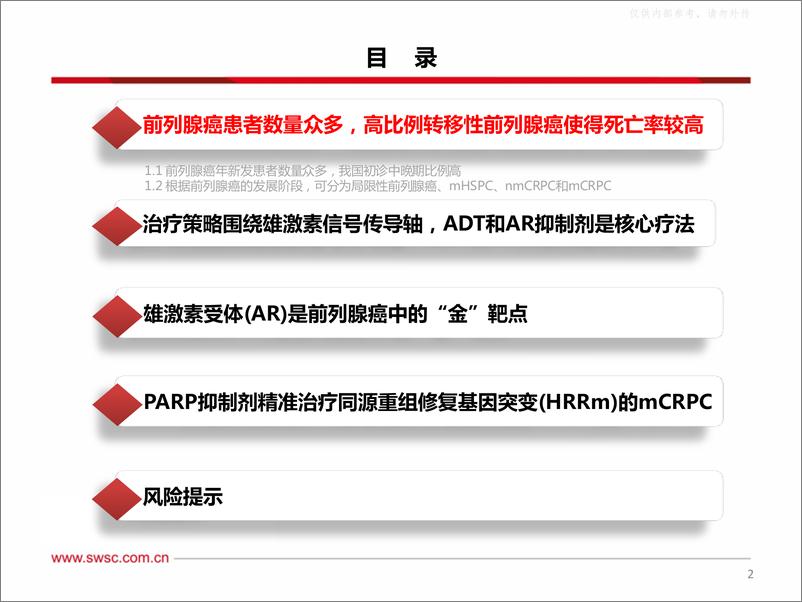 《西南证券-医药生物行业创新药专题：前列腺癌广阔市场，精准治疗开疆拓土-230619》 - 第3页预览图