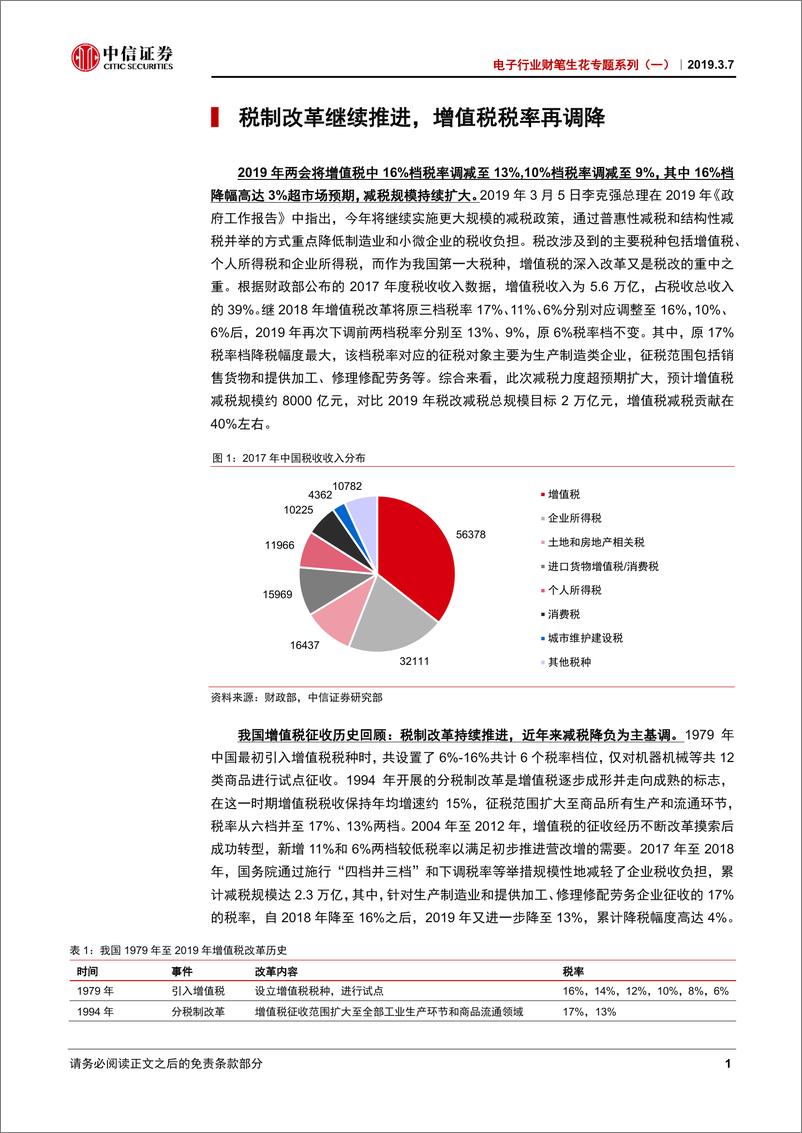 《电子行业财笔生花专题系列（一）：增值税税改对电子行业部分公司影响测算-20190307-中信证券-13页》 - 第4页预览图