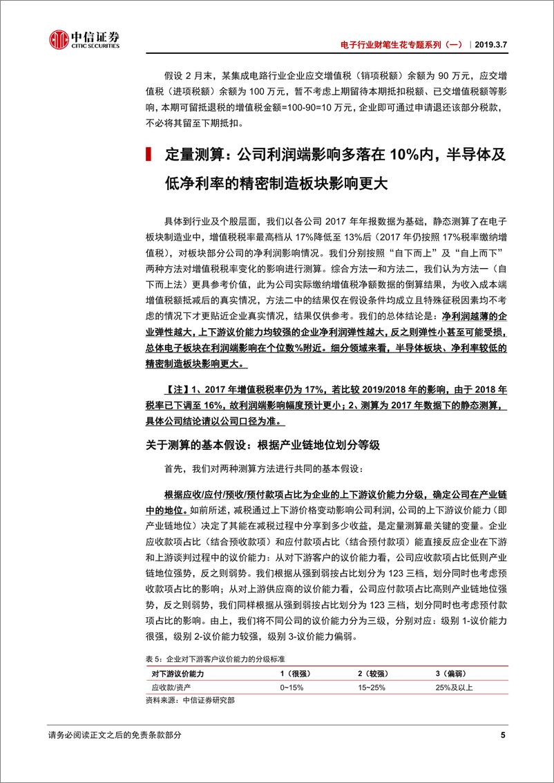 《电子行业财笔生花专题系列（一）：增值税税改对电子行业部分公司影响测算-20190307-中信证券-13页》 - 第8页预览图