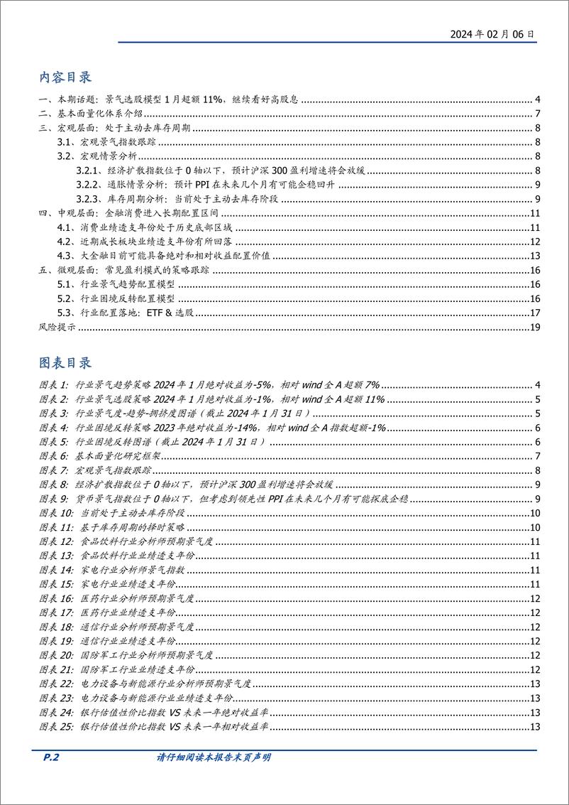 《基本面量化系列研究之二十八：景气选股模型1月超额11%，继续看好高股息-20240206-国盛证券-20页》 - 第2页预览图