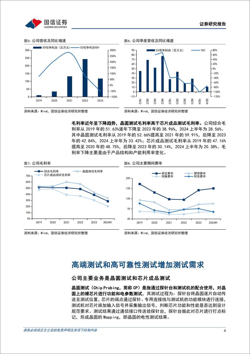 《伟测科技(688372)二季度收入创季度新高，毛利率环比回升-240909-国信证券-16页》 - 第4页预览图