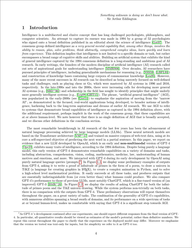 《通用人工智能的火花：GPT-4早期实验》 - 第4页预览图