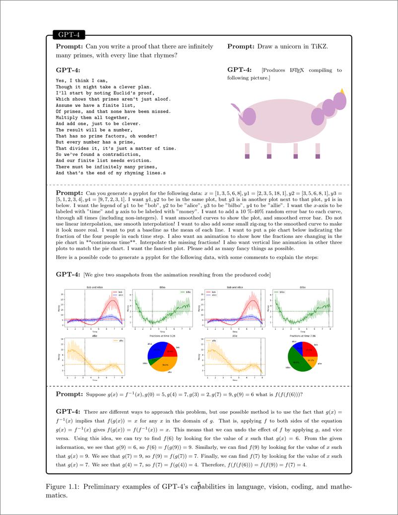 《通用人工智能的火花：GPT-4早期实验》 - 第5页预览图