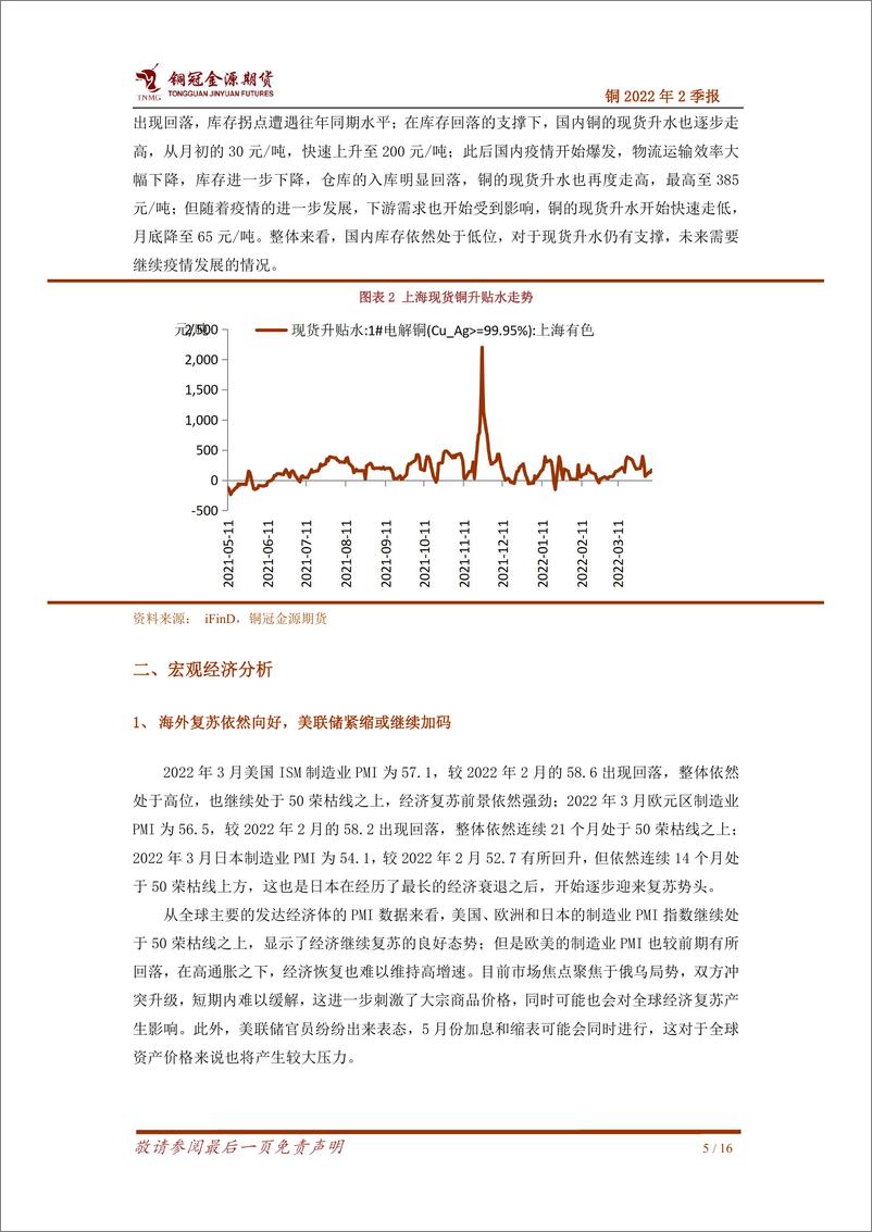 《铜2022年2季报：疫情致短期需求承压，铜价压力将逐步显现-20220408-铜冠金源期货-16页》 - 第6页预览图