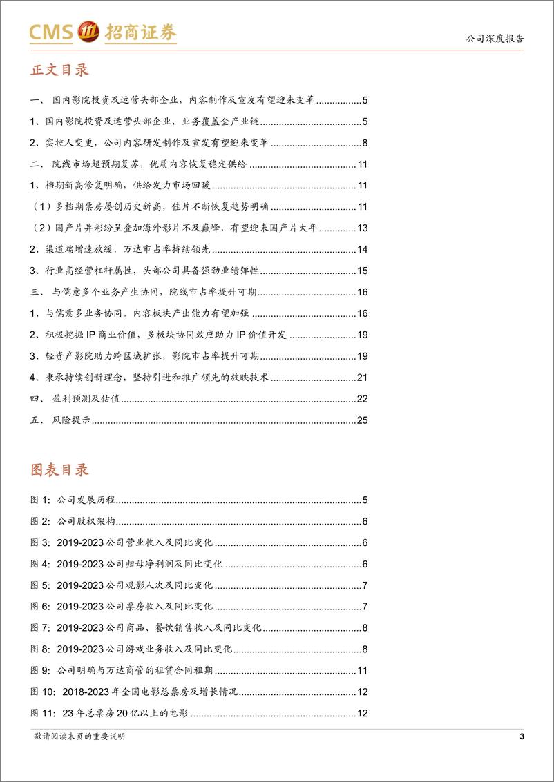 《万达电影(002739)新管理层注入新鲜血液，强强联合各业务潜能有望重估-240514-招商证券-27页》 - 第3页预览图