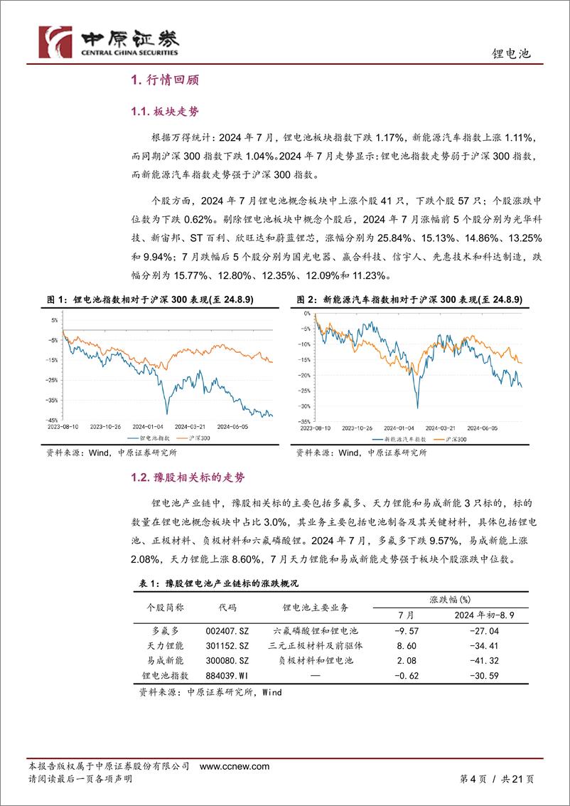 《锂电池行业月报：销量同比增长但环比回落，短期仍谨慎-240812-中原证券-21页》 - 第4页预览图