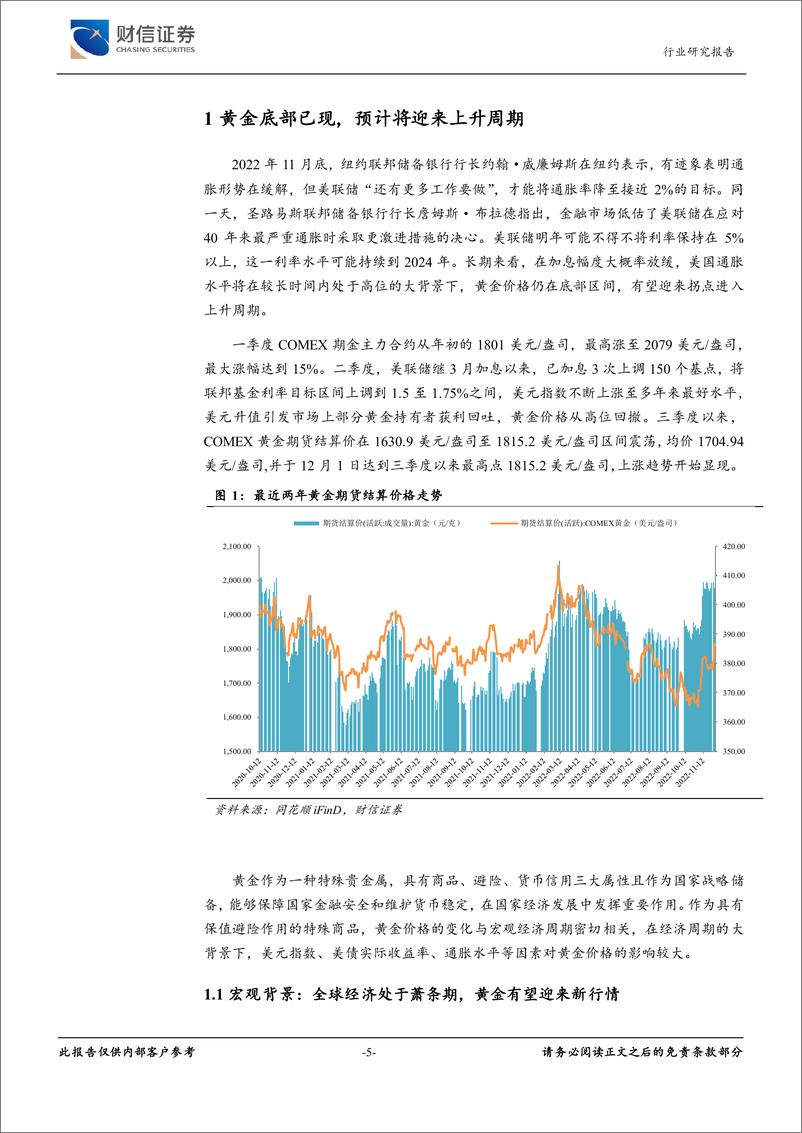 《贵金属行业深度：底部已现，黄金即将迎来上升周期-20221213-财信证券-25页》 - 第6页预览图