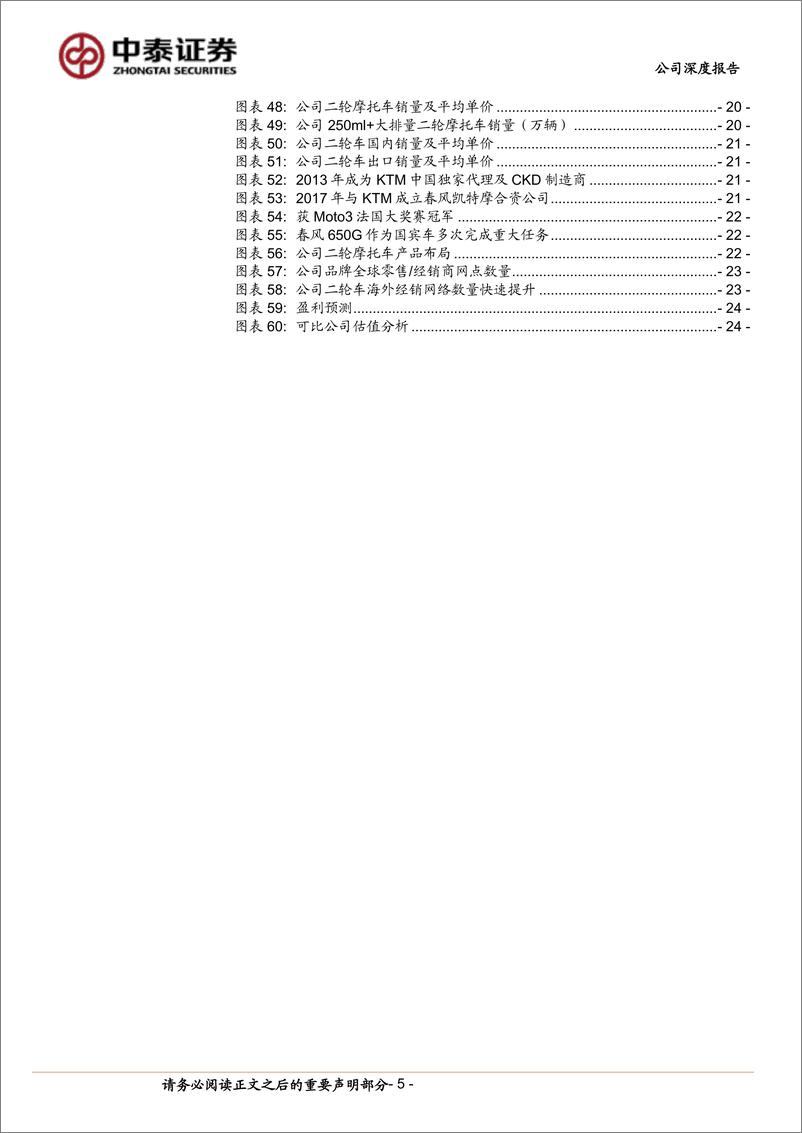 《中泰证券-春风动力-603129-春风动力系列深度：高端全地形及中大排量二轮摩托车自主龙头，经营周期拐点&海外拓展助成长提速》 - 第5页预览图