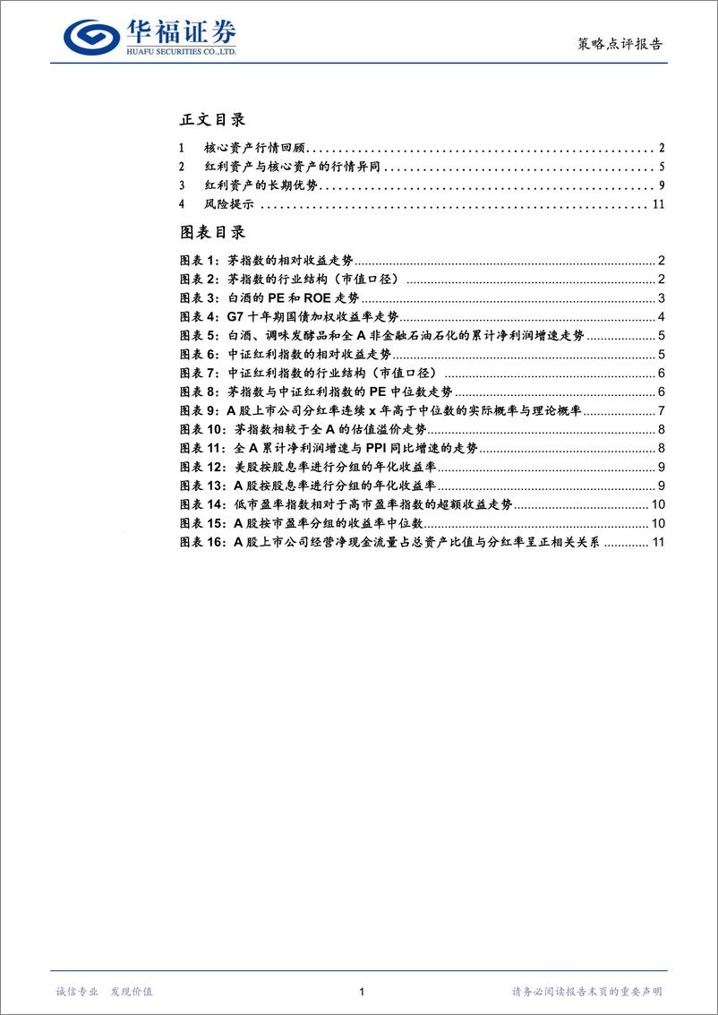 《策略点评报告：红利资产与核心资产的行情异同-240517-华福证券-13页》 - 第2页预览图