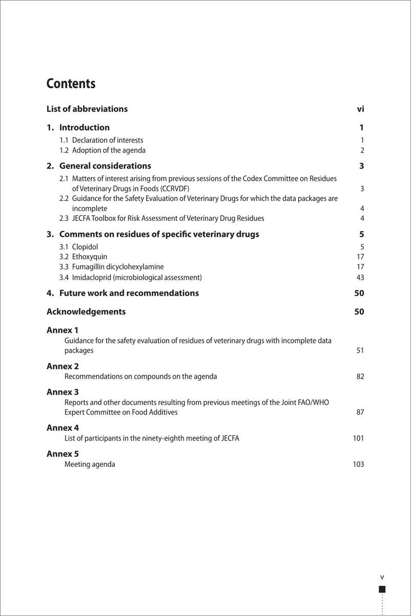 《联合国粮农组织：2024食品中某些兽药残留的评价报告（英文版）》 - 第7页预览图