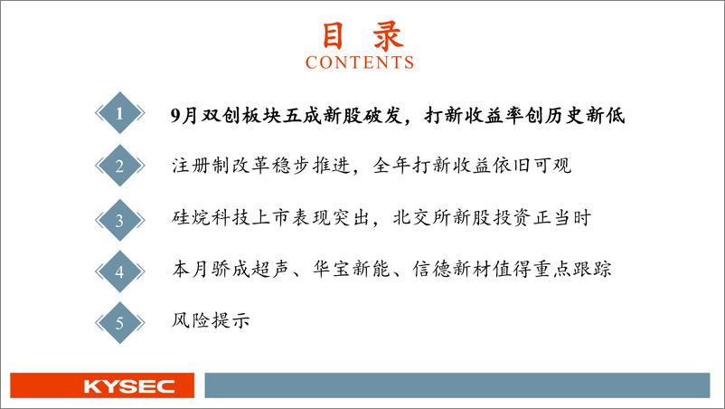 《9月新股：北交所询价第一股硅烷科技上市，骄成超声、华宝新能、信德新材值得重点跟踪-20221022-开源证券-33页》 - 第4页预览图