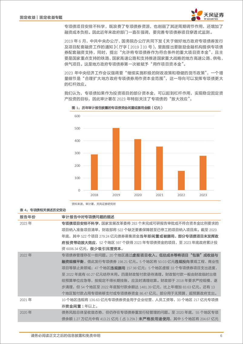 《信用债市场：审计署报告反映了哪些地方债务问题？-240707-天风证券-13页》 - 第6页预览图