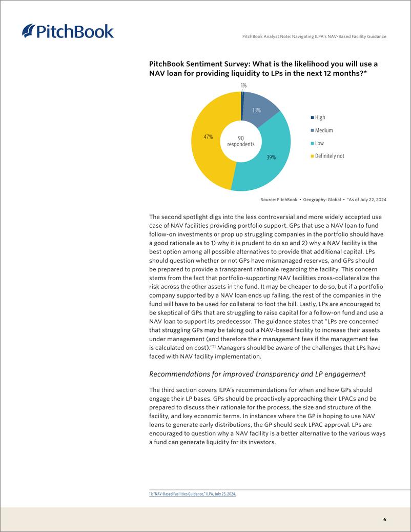 《PitchBook分析师注：导航ILPA的基于导航的设施指南（英）-2024-8页》 - 第6页预览图