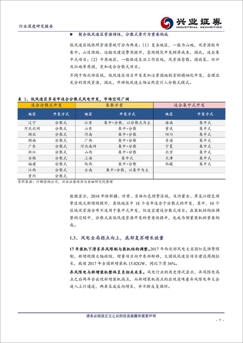 《风电设备行业深度研究-分散式风电崛起》 - 第7页预览图