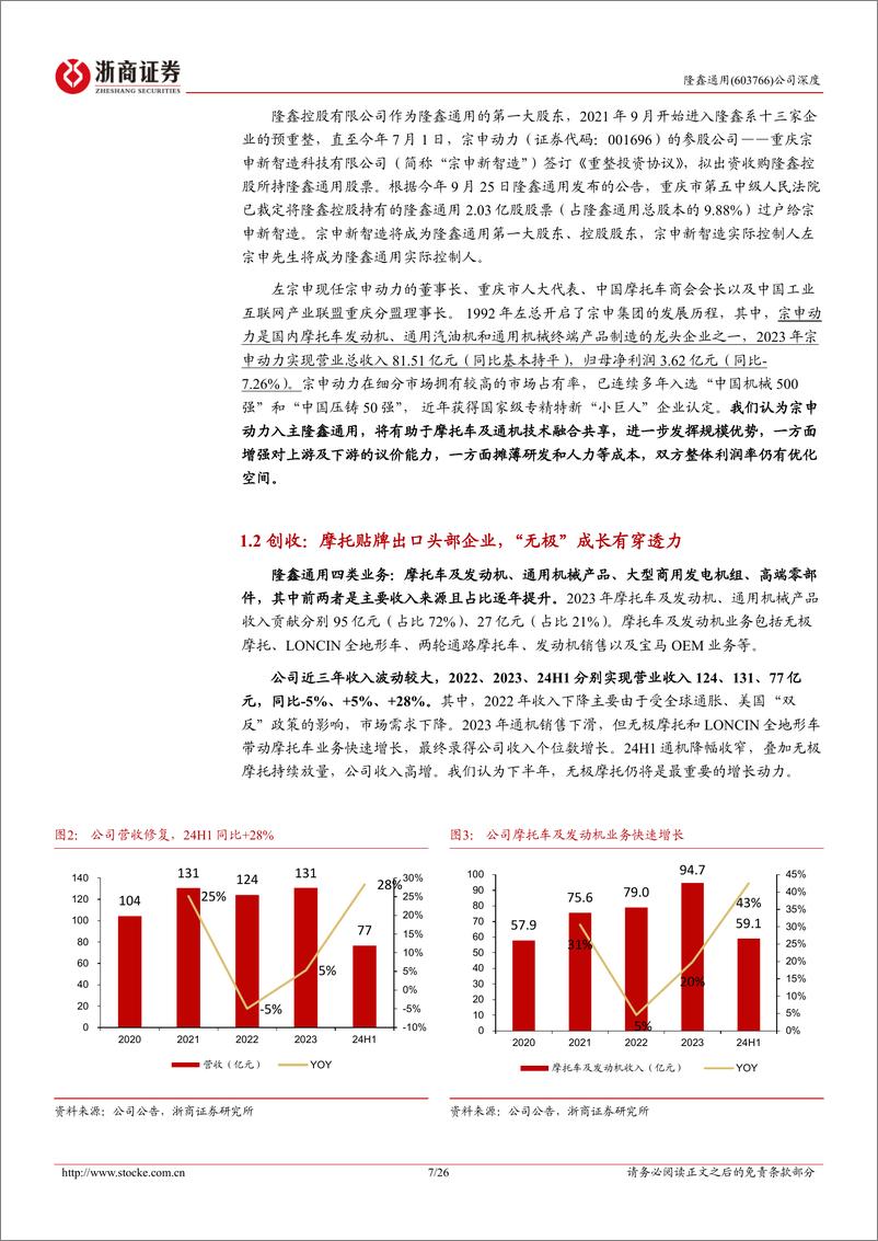 《隆鑫通用(603766)深度报告：自有品牌出海，无极快速放量-241114-浙商证券-26页》 - 第7页预览图