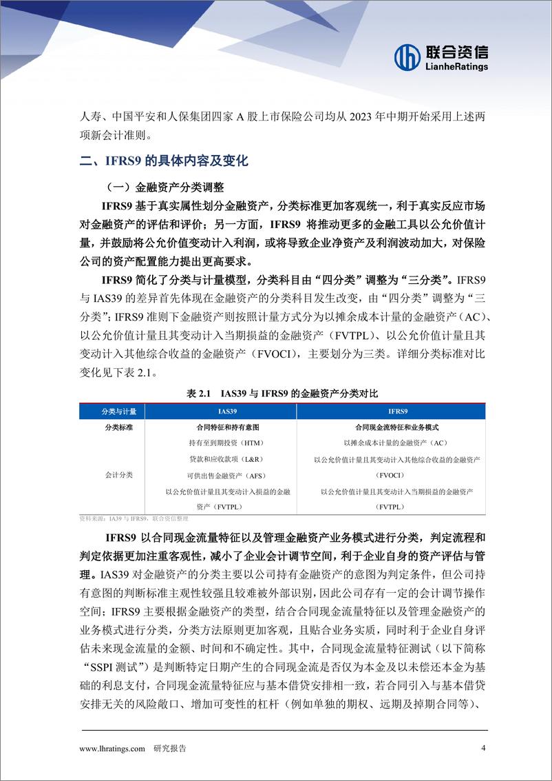 《透视金融资产风险真谛——IFRS9对保险行业影响深度解析-241226-联合资信-17页》 - 第4页预览图