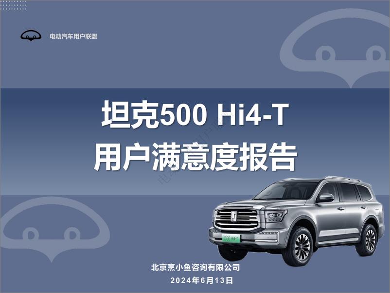 《坦克500 Hi4-T用户报告（用户画像、购车、满意度等）》 - 第1页预览图