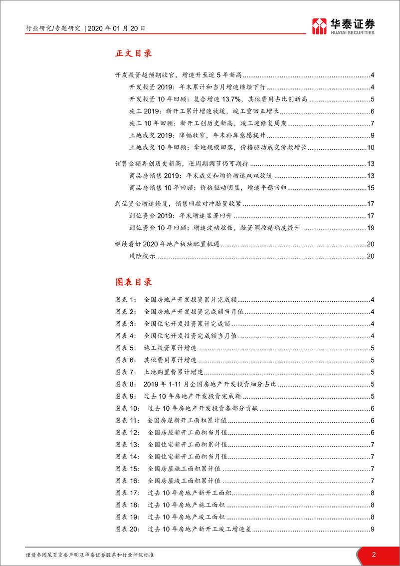 《2019年12月房地产行业数据点评及10年回顾：2019年平稳收官，竣工终回正增长-20200120-华泰证券-21页》 - 第3页预览图