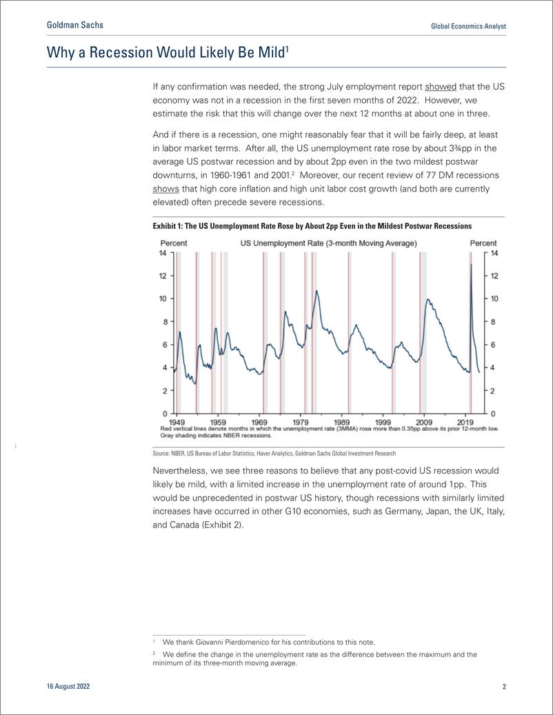 《Global Economics Analys Why a Recession Would Likely Be Mild (HatziuStruyven) (1)》 - 第3页预览图