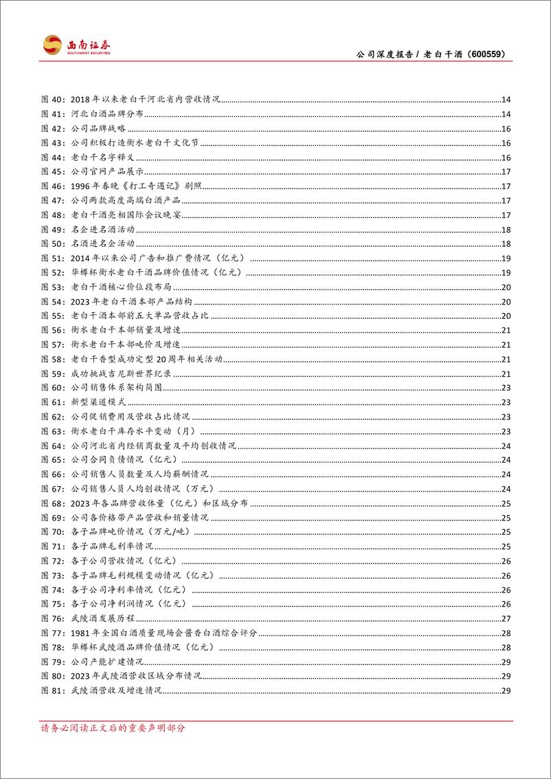 《老白干酒(600559)一树三香五花齐放，冀鲁湘皖香飘全国-240918-西南证券-45页》 - 第5页预览图