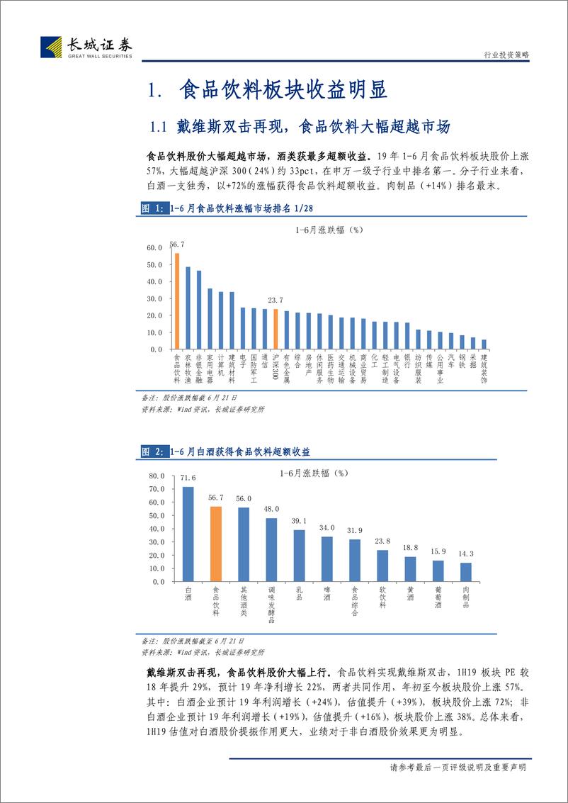 《食品饮料行业2019年半年度投资策略：坚守龙头对君饮，寻觅成长以出奇-20190702-长城证券-35页》 - 第7页预览图