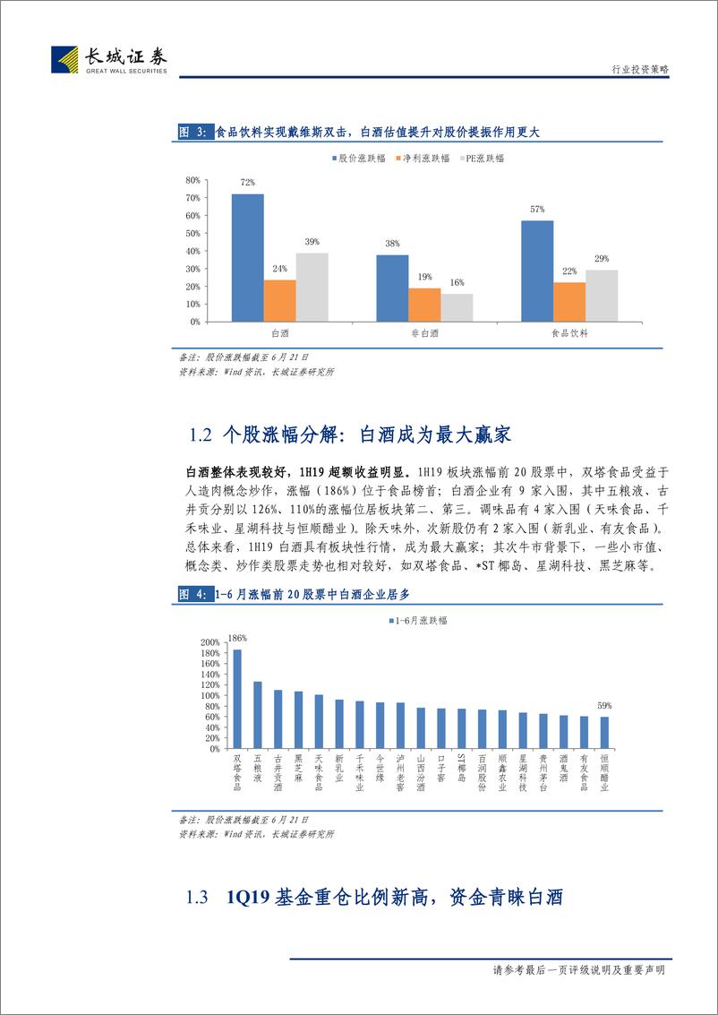 《食品饮料行业2019年半年度投资策略：坚守龙头对君饮，寻觅成长以出奇-20190702-长城证券-35页》 - 第8页预览图