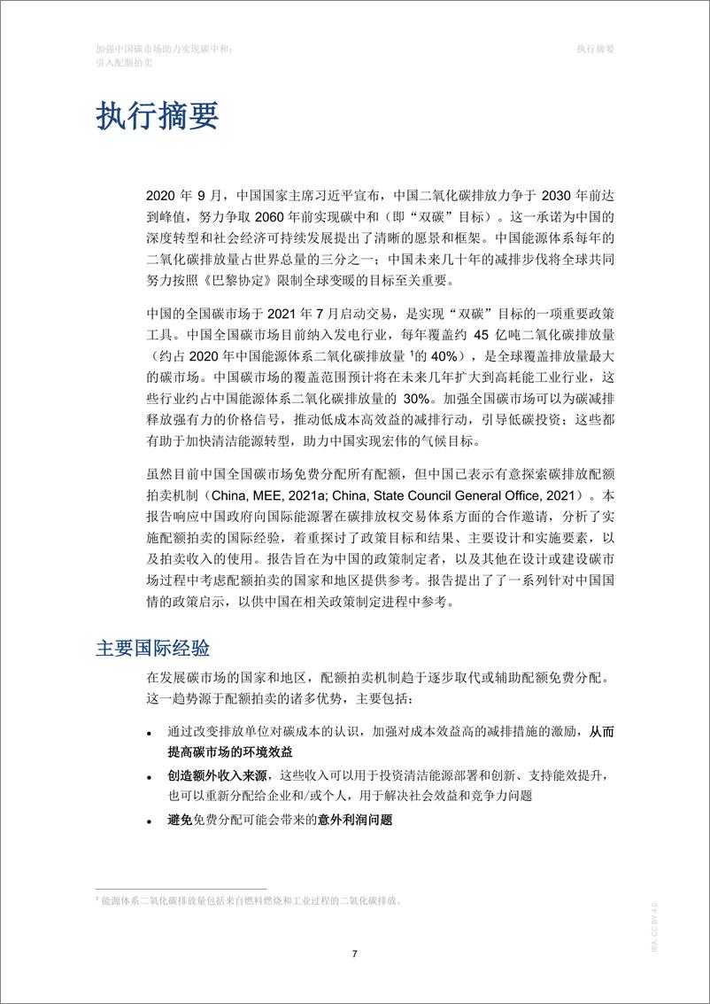 《加强中国碳市场助力实现碳中和：引入配额拍卖（中文版）-51页》 - 第7页预览图