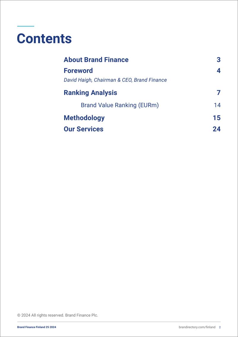 《品牌价值-芬兰最有价值和最强大25名品牌的2024年度报告（英）-2024.2-33页》 - 第2页预览图