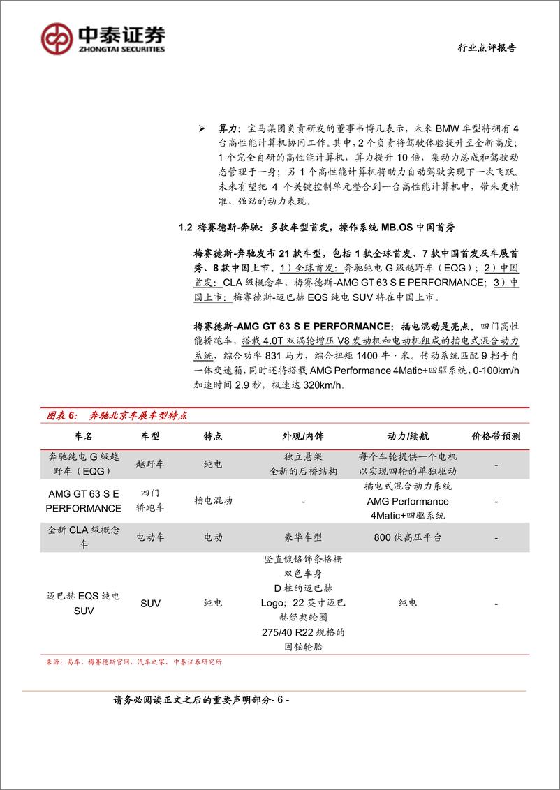 《计算机行业2024北京车展前瞻：黑科技亮相，高阶智驾加速落地-240414-中泰证券-22页》 - 第6页预览图