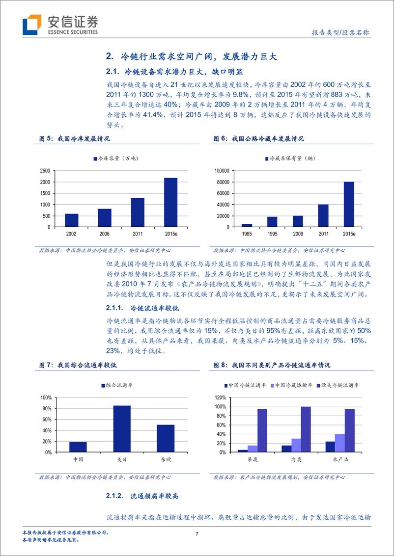 《安信证券-通用设备：冷链设备行业复苏 再迎发展新机遇》 - 第7页预览图