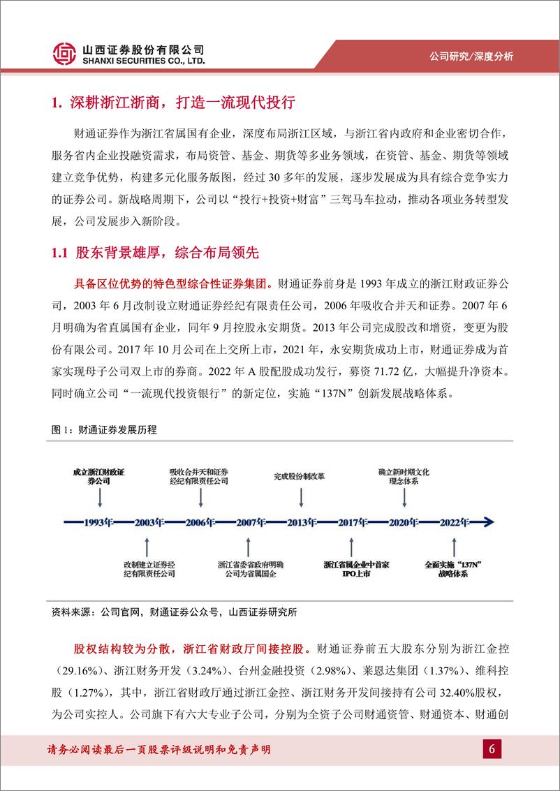 《深度报告-20240326-山西证券-财通证券-601108.SH-深耕区域得享红布局多元轻重并271mb》 - 第6页预览图