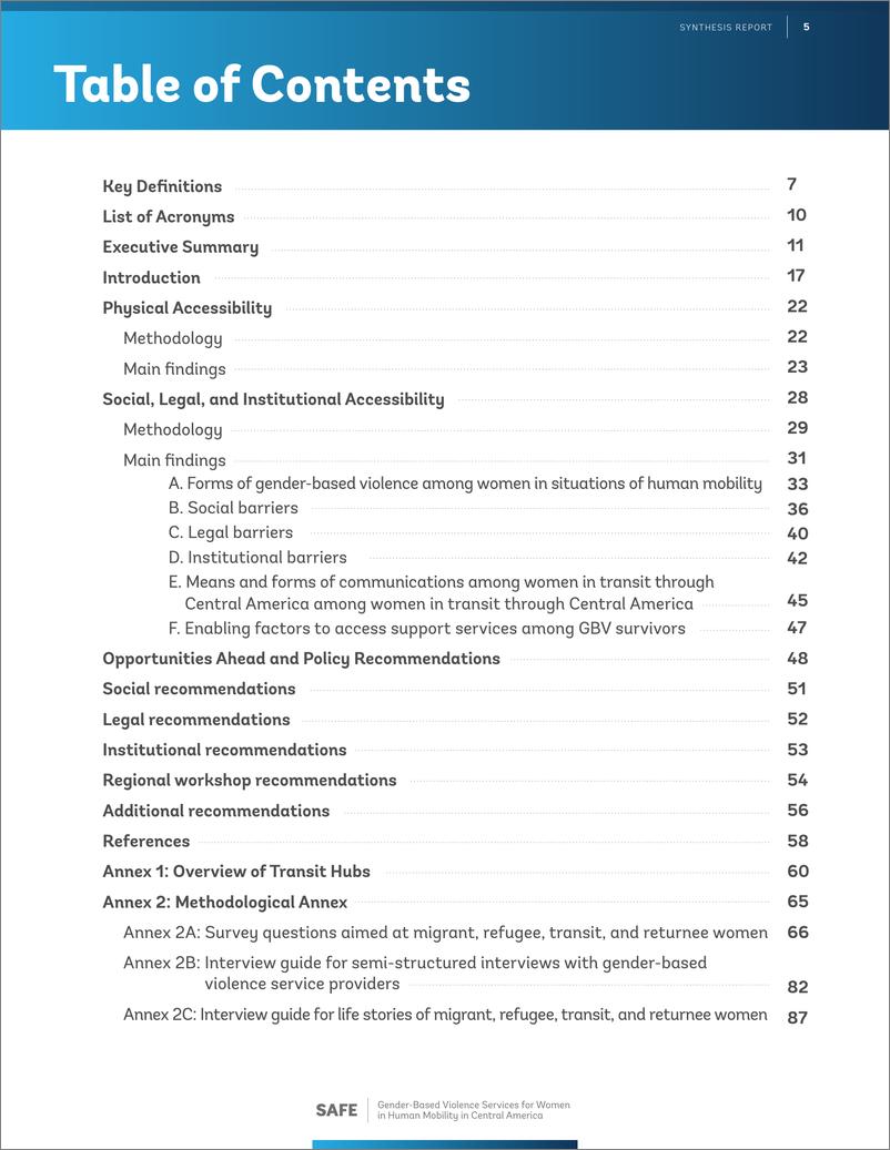 《世界银行-SAFE：为中美洲人口流动中的妇女提供基于性别的暴力服务-综合报告（英）-2024-90页》 - 第5页预览图