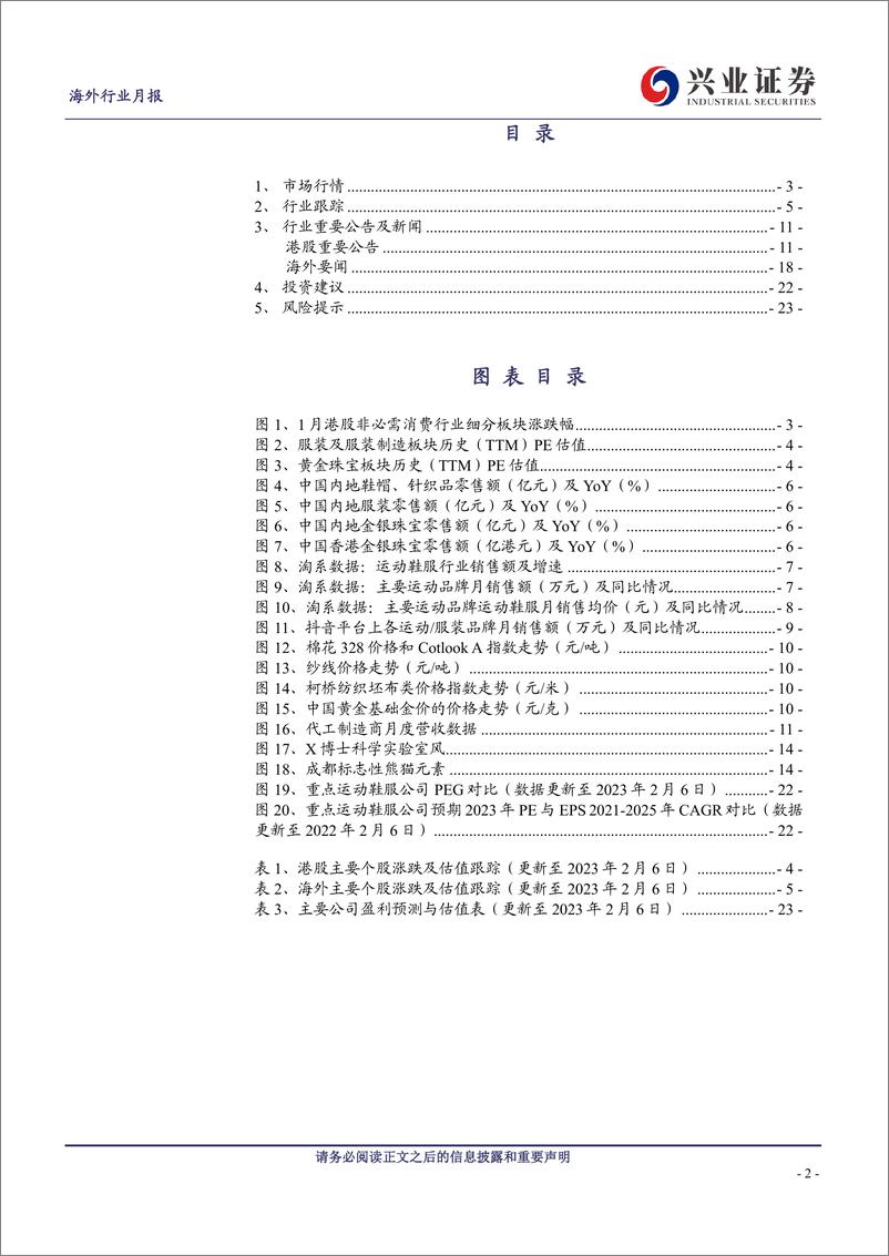 《纺服&零售行业2月投资月报： 春节消费复苏趋势延续，回调提供加仓机会-20230208-兴业证券-25页》 - 第3页预览图