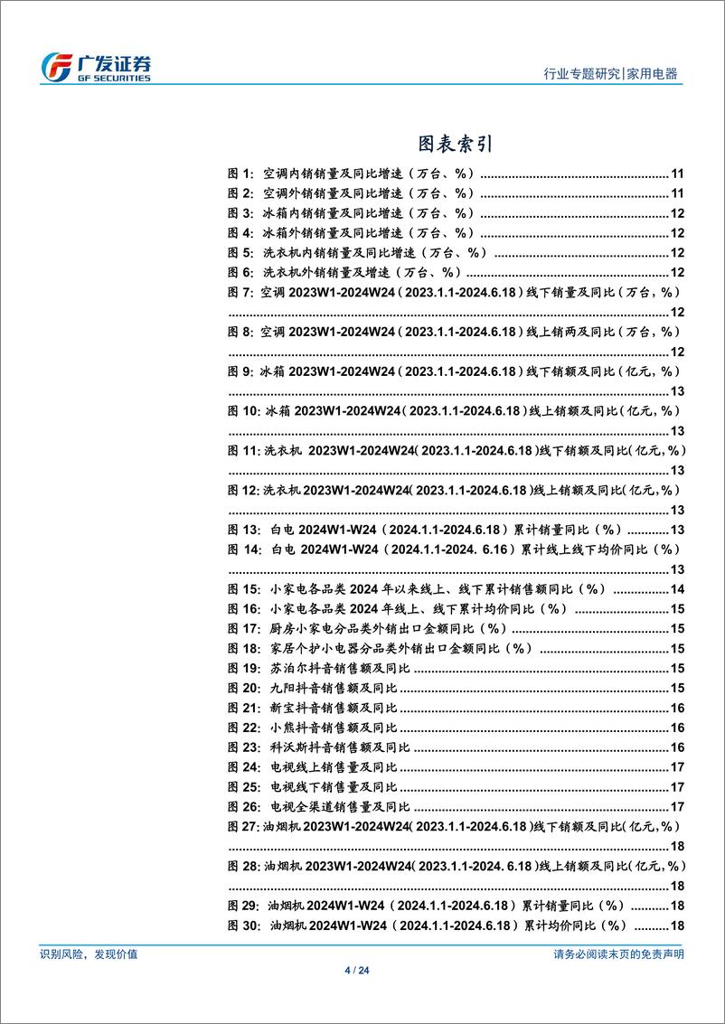 《家用电器行业2024年中报业绩前瞻：Q2维持Q1趋势，业绩稳健增长-240703-广发证券-24页》 - 第4页预览图