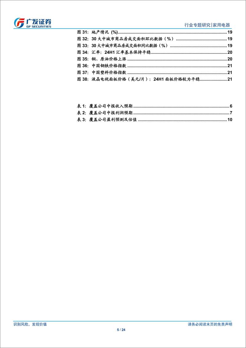 《家用电器行业2024年中报业绩前瞻：Q2维持Q1趋势，业绩稳健增长-240703-广发证券-24页》 - 第5页预览图