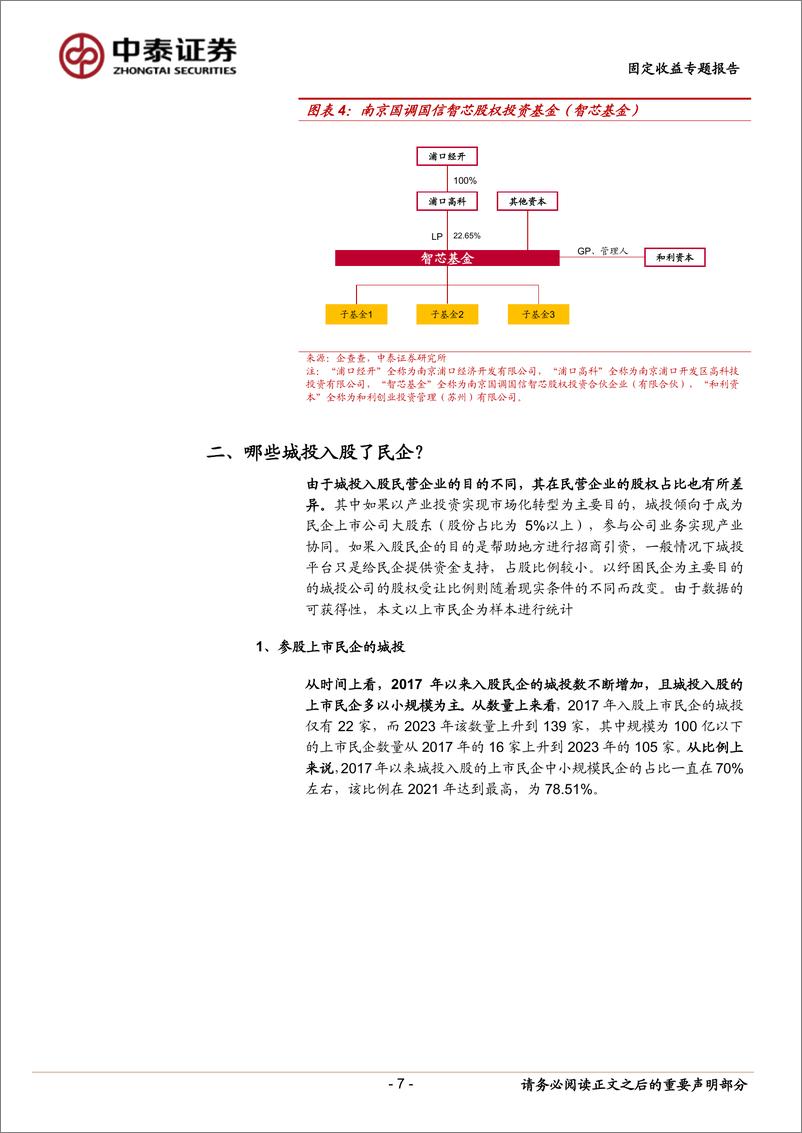 《固定收益专题报告：城投入股上市民企怎么看？-240414-中泰证券-15页》 - 第7页预览图