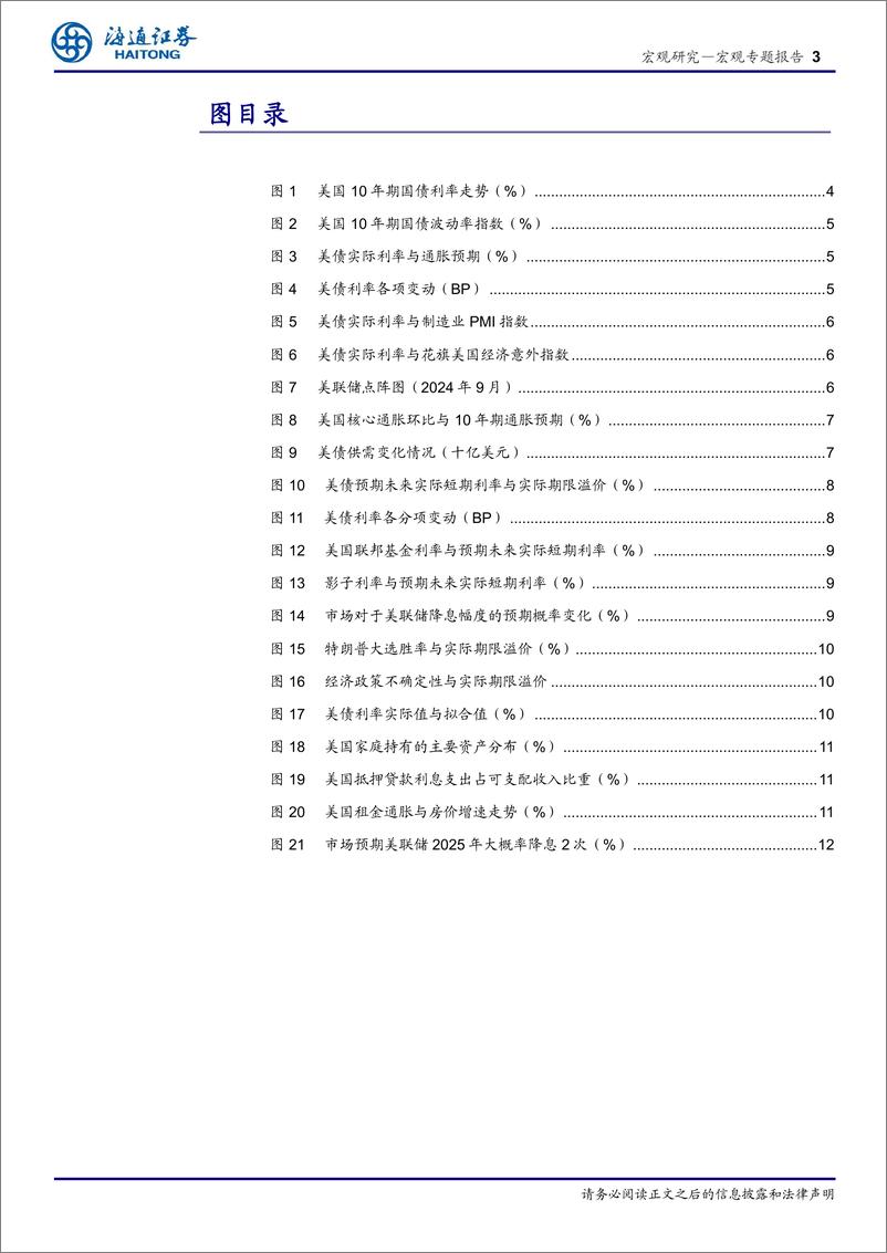 《2025年宏观展望之三：美债利率如何看？-241217-海通证券-13页》 - 第3页预览图