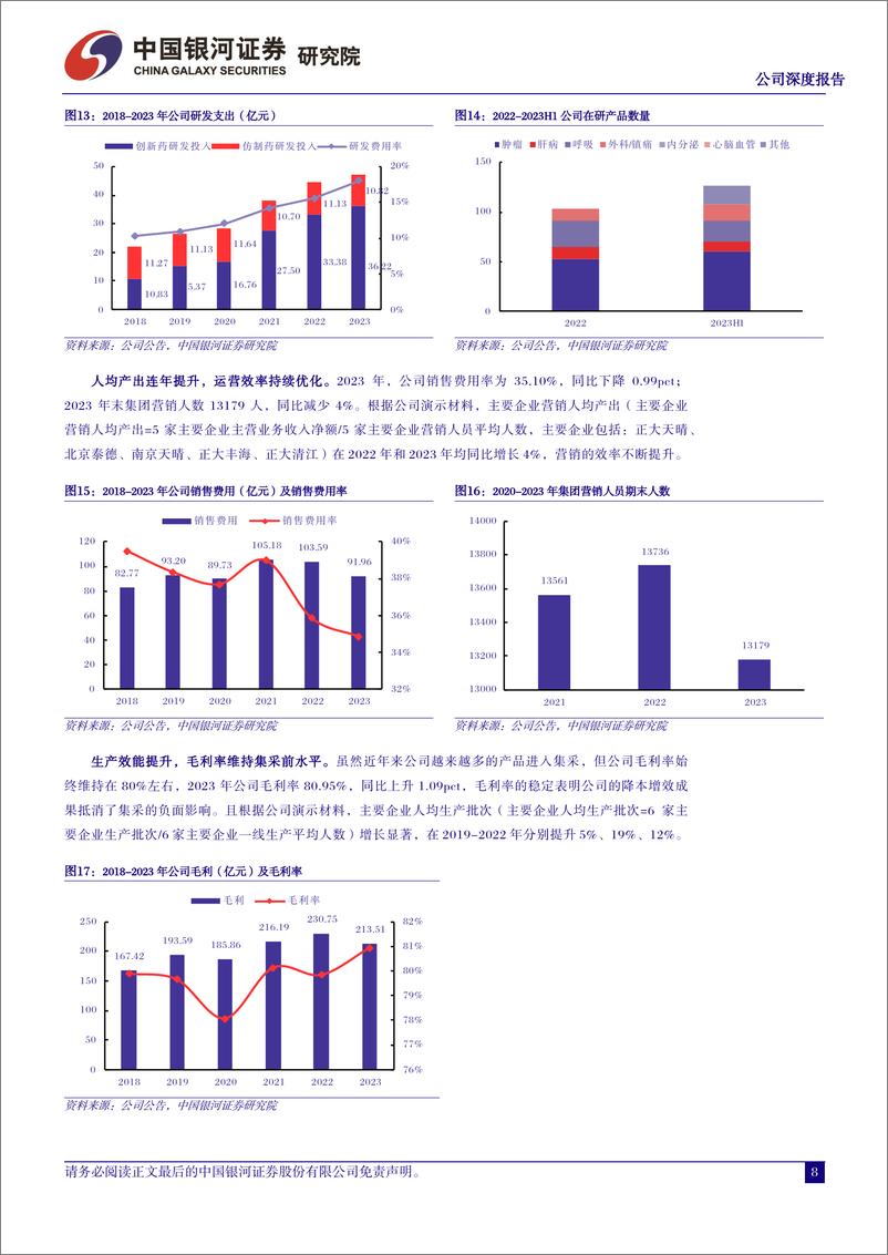 《中国生物制药(01177.HK)大药企龙头加速转型，创新业务步入收获期-240412-银河证券-44页》 - 第8页预览图