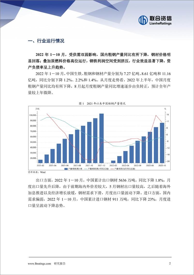 《联合资信-2022年钢铁行业信用风险总结与展望-12页》 - 第3页预览图