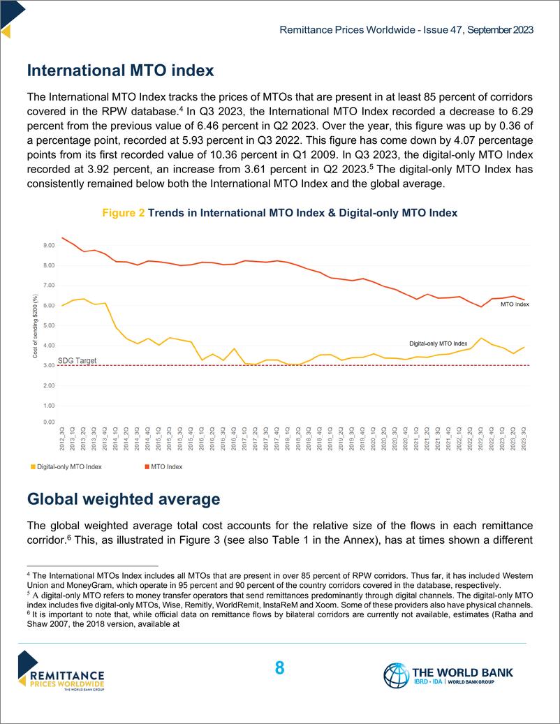 《2023年第三季度全球汇款成本》 - 第8页预览图