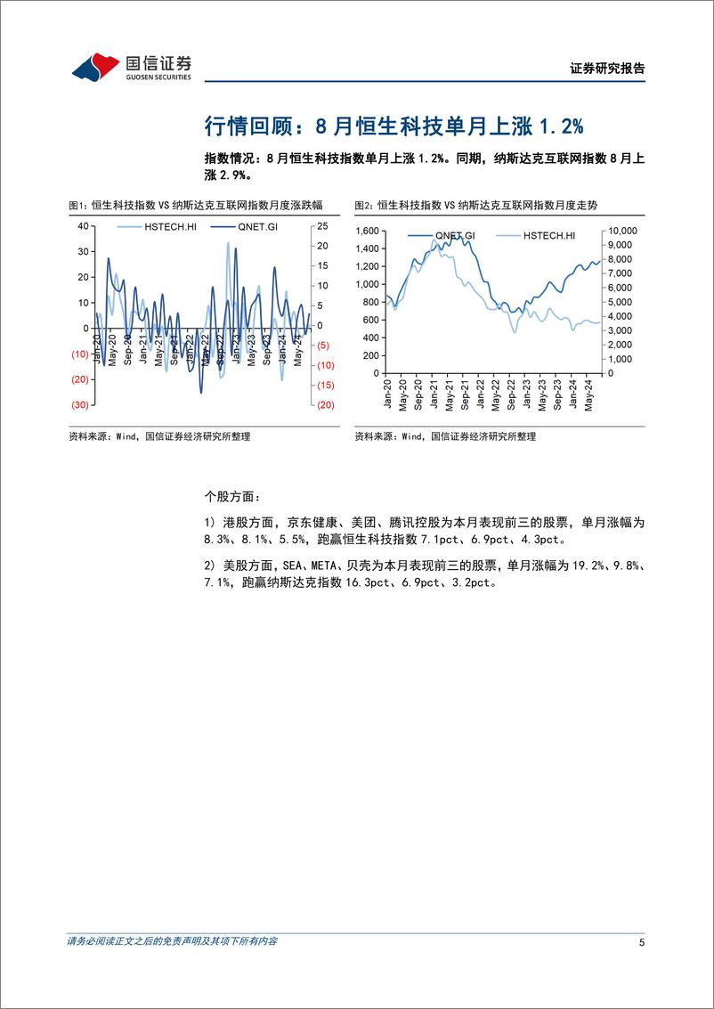 《互联网行业2024上半年回顾暨9月投资策略：中报再次验证互联网龙头处于经营提效阶段，估值仍处于历史较低位-240908-国信证券-27页》 - 第5页预览图